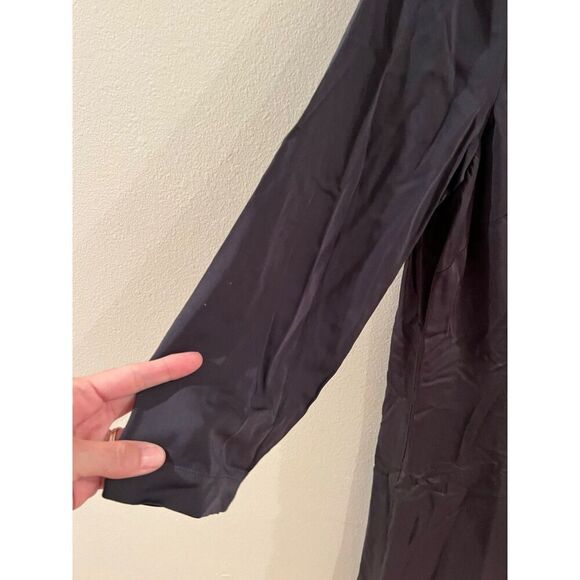 Pure Jill Womens Black Wrap Dress XS Classic Staple Minimalist Office Vixen - Picture 8 of 9